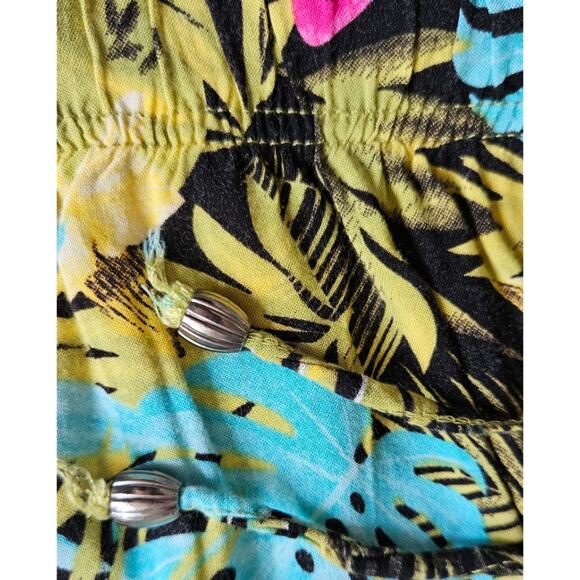 Sierra Sky Tropical Print Flowy Pants sz XL - Picture 3 of 5